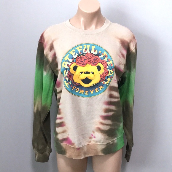 Grateful Dead Tops - Grateful Dead Forever Tie Dye Sweatshirt Small